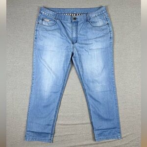 Burberry Men's Sky Blue Chambray Jeans